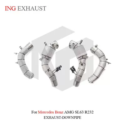 Suitable for Mercedes-Benz AMG SL63 R232 stainless steel car exhaust muffler downpipe (Exhaust pipe)