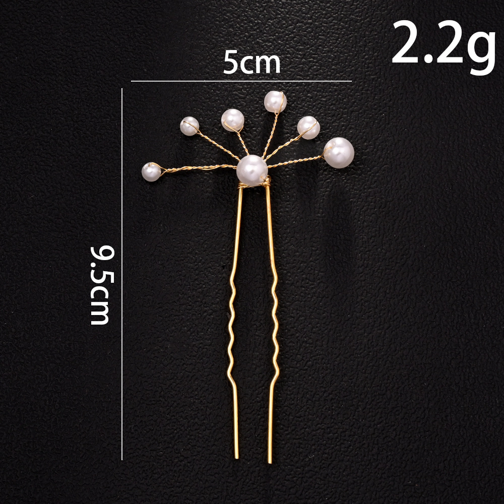 Amazon flor de perla caliente temperamento cabello de novia joyería de cabello simple accesorios para mujer headwear