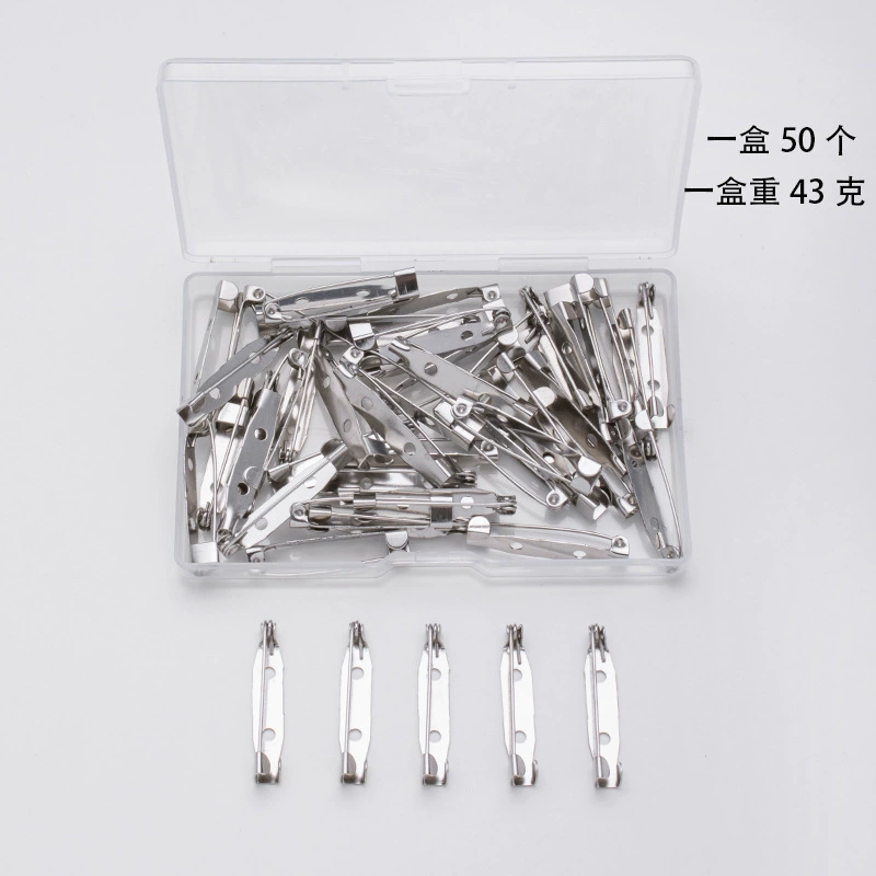 Многофункциональные перфорированные штифты с гальваническим покрытием, металлические простые штифты, ювелирные аксессуары, декоративные броши, в серебряной и золотой упаковке.