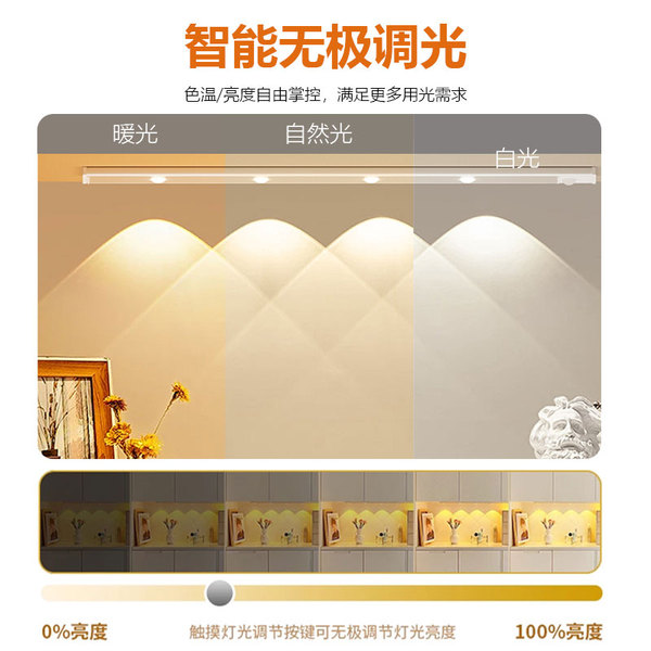 Physiological induction LED interior lighting for wardrobe