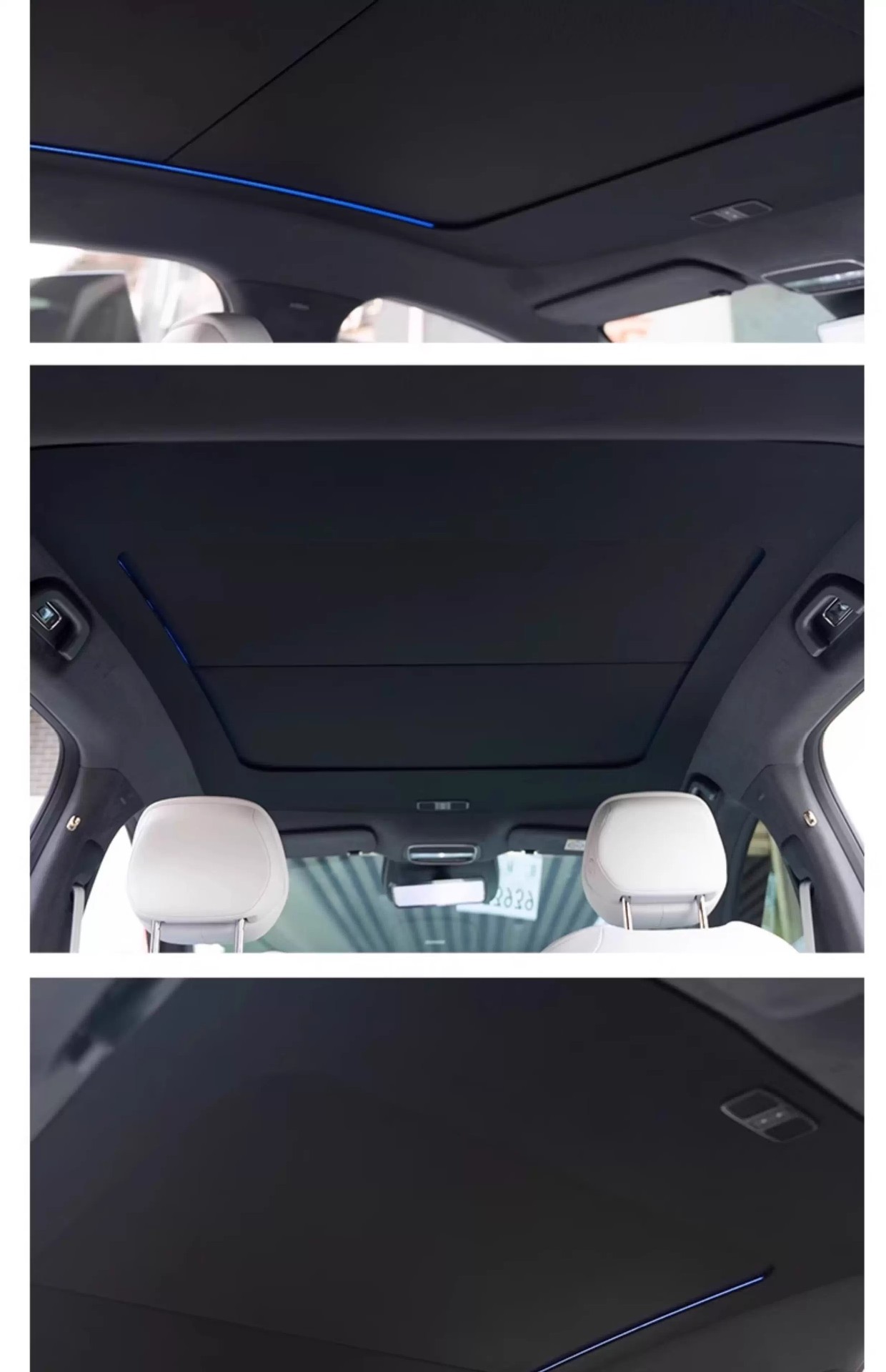 Suitable for Xpeng P7+/G6/G9/Mona03 Sunroof Sunshade Curtain, Retractable Electric Sunshade for Car Roof