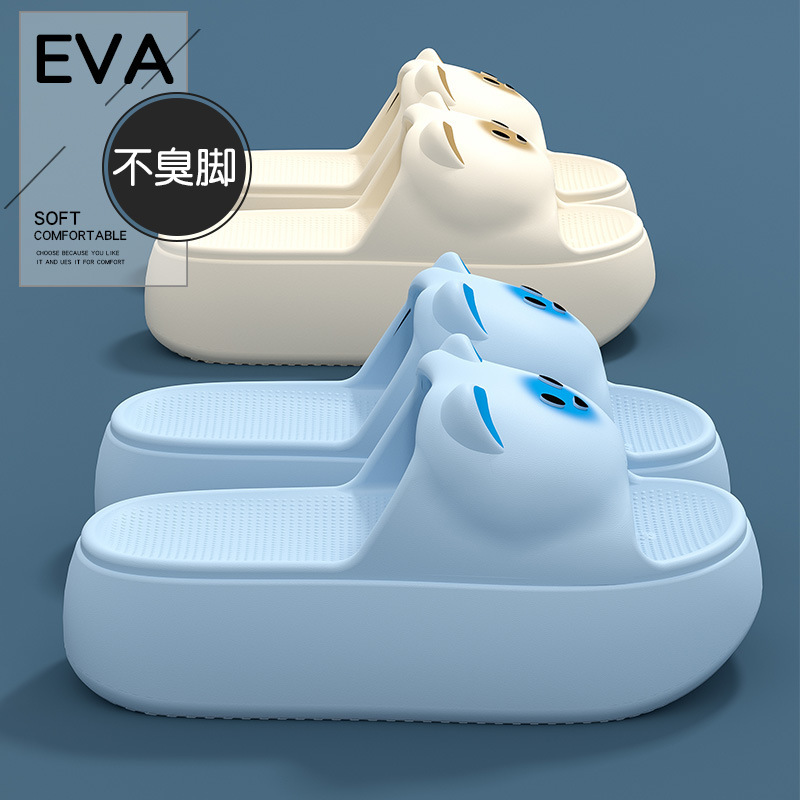 Thick-Soled Slippers for Home Non-Slip Women's 2025 New Summer Outer Wear Fashionable Beach Shoes for Women to Wear Sandals and Slippers