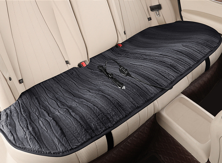 3-Second Quick-Heating Car Seat Cushion Cigarette Lighter Electric Heating Plush Electric Heating Wire Car Seat Cushion Multi-Speed Adjustment 12V Dedicated