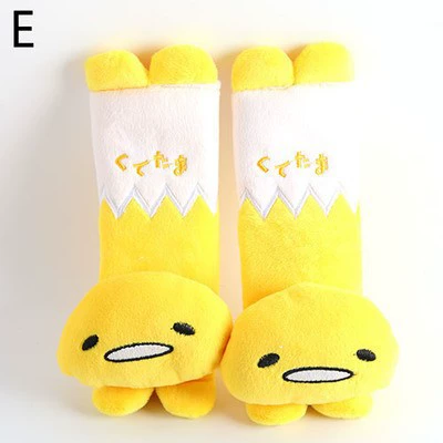 Children, Plush Seatbelt Shoulder Protectors Seat belt shoulder pad - egg-yolk