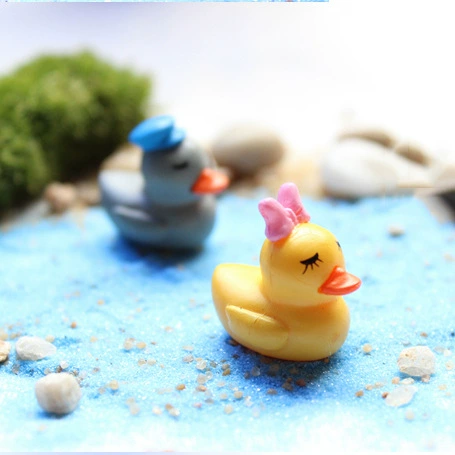 Украшения из мха милые любители утка кукла украшения микро Ландшафтные украшения DIY маленькая Желтая утка маленькая серая утка