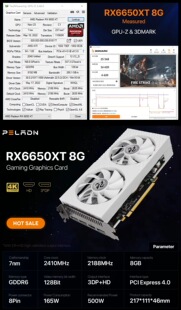 AMD Radeon RX 6600 XT 8GB�p�L����X�@��RX 6650 XT GDDR6 128