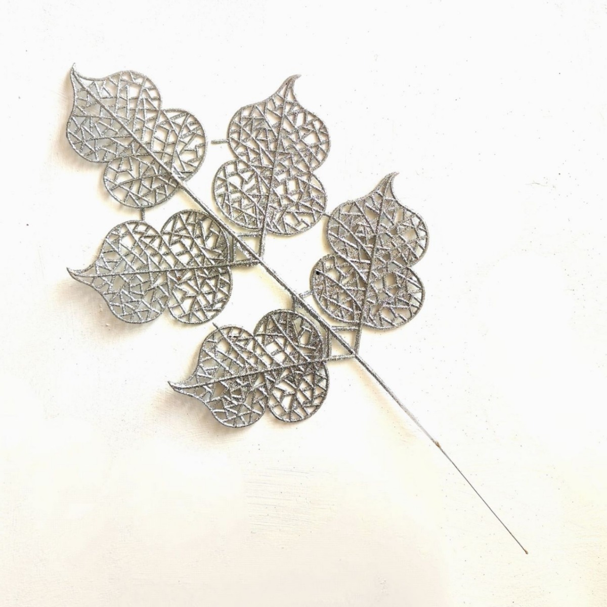 2024 nueva Navidad transfronteriza 42cm oro en polvo decoración especial para el hogar decoración de cinco hojas de simulación de calabaza