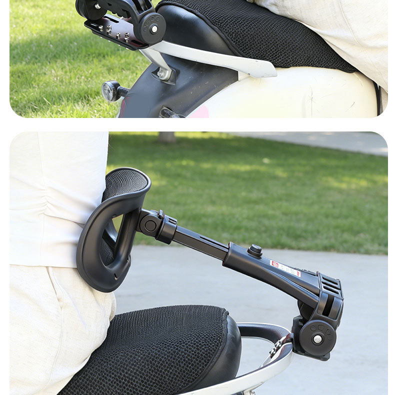 Adjustable Telescopic Backrest for Long Rides, Suitable for Delivery Riders, Compatible with Tailg Cangqiong Modified Parts, Relieves Waist Strain