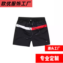 跨境夏季青少年健身地摊海滩冲浪速干三分裤运动短裤欧美沙滩裤男