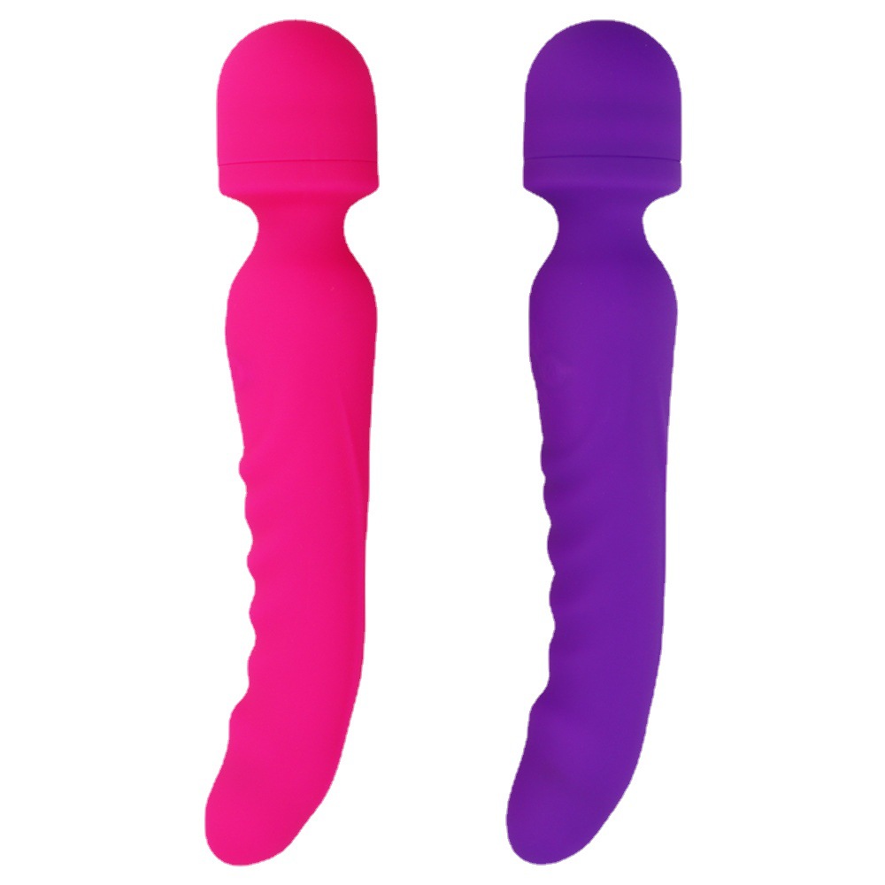 Cross-border adult products wholesale magnetic charging silicone heating AV vibrator female sex toys massage vibration