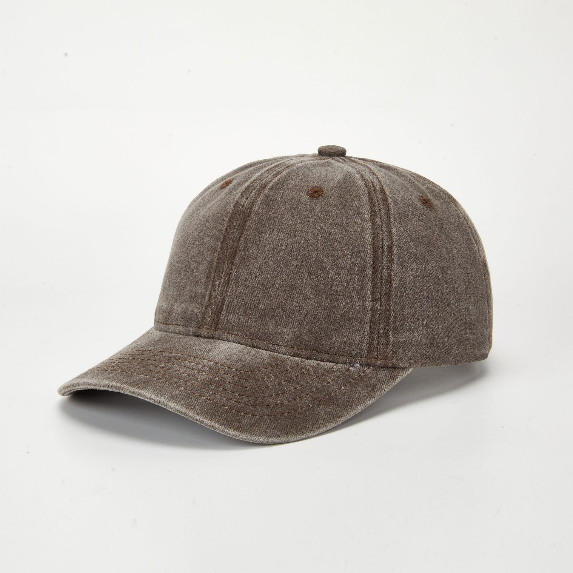 El recubrimiento de la gorra de béisbol lavada con agua hace una versión en blanco de la gorra de luz sólida vieja, la gorra de pato retro Europea y estadounidense, los niños del sombrero transfronterizo de comercio exterior
