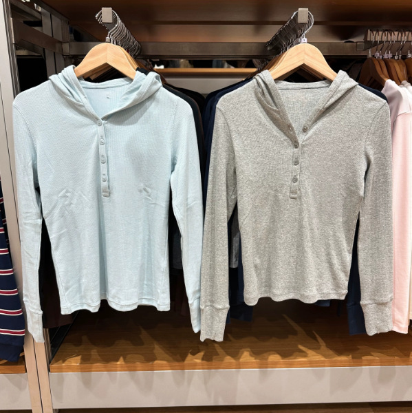 Ribbed hooded T-shirt/long-sleeve women's clothing 26 autumn new knitted top elastic slimming base shirt 488298