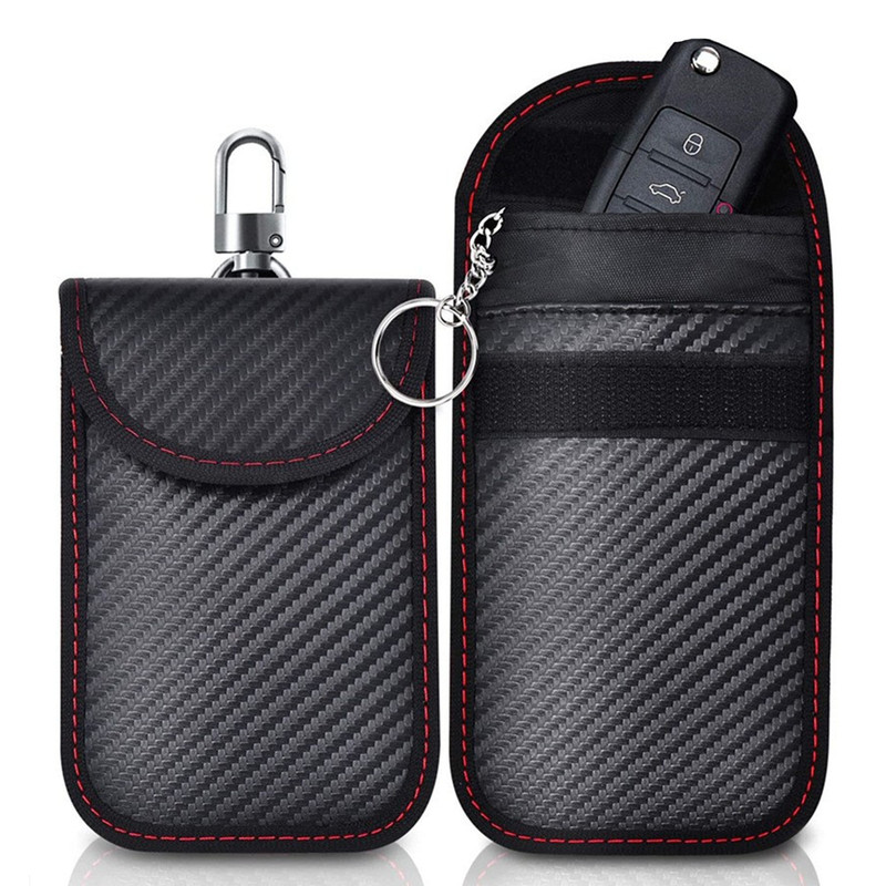 Promotion of the 2026 New Model Carbon Fiber Car Key Protection Case for Foreign Trade, Anti-Theft, Anti-Rfid Signal Scanning