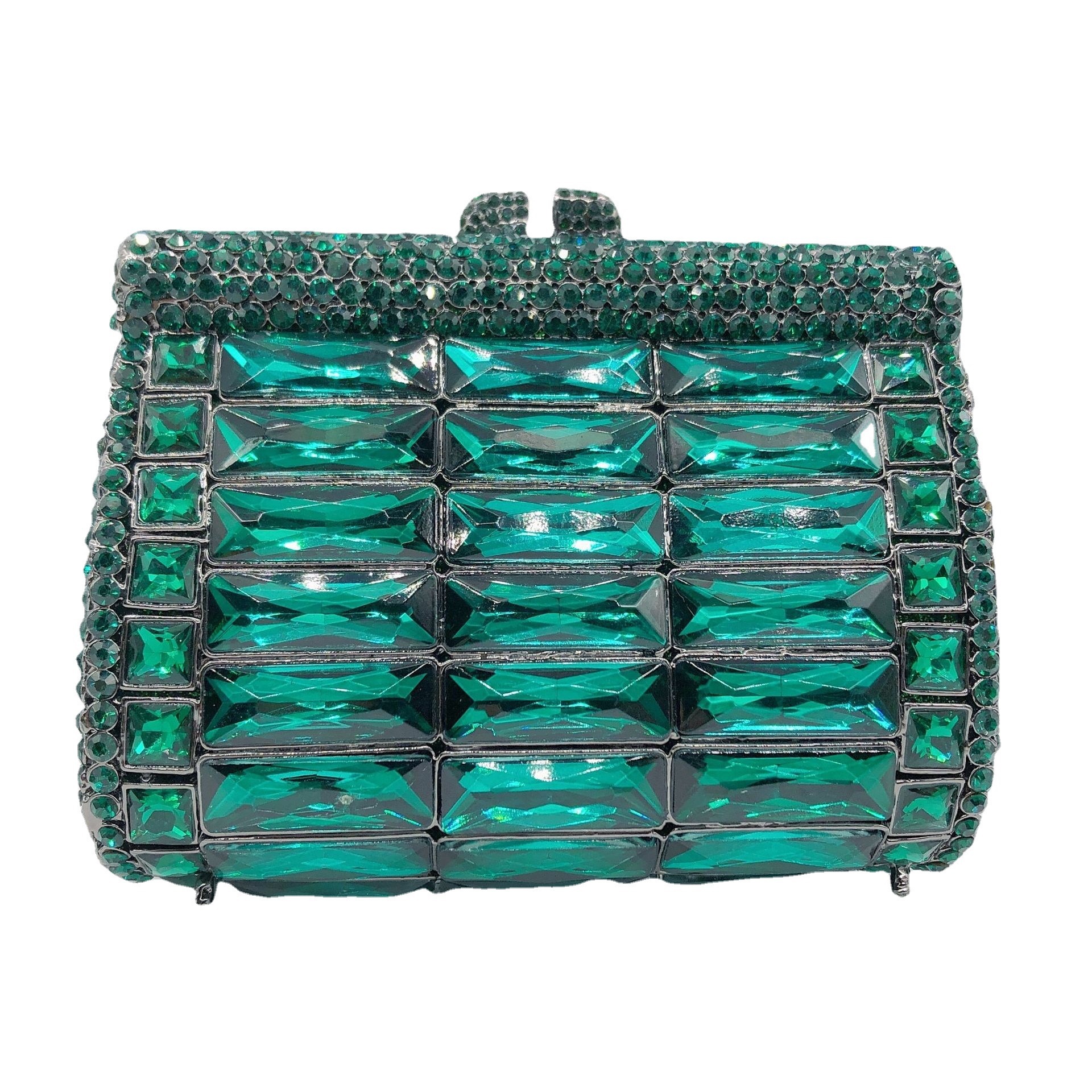 Nuevo paquete de cena de diamantes transfronterizos de cristal de diamante de banquete de mano de mujer Rhinestone clutch purse
