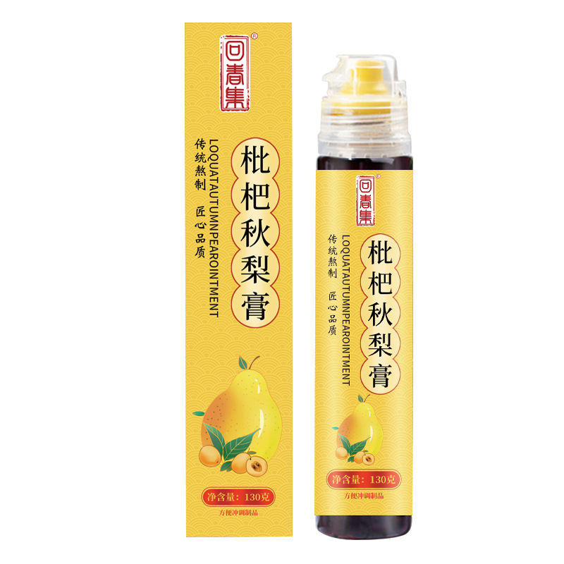 Lo Quat & Autumn Pear Paste (Pipa Qiuli Gao) — 130g Herbal Honey Paste for Autumn overview