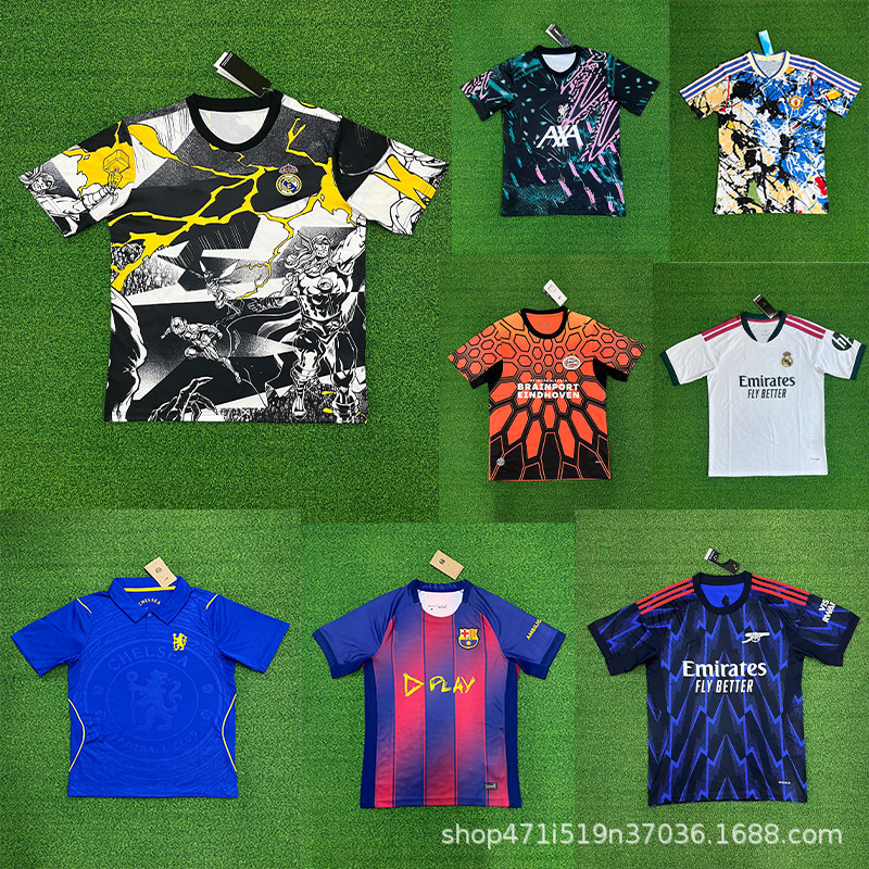 2627 Club Fan Edition Real Madrid Manchester United Paris Barca Ac Milan Football Jerseys