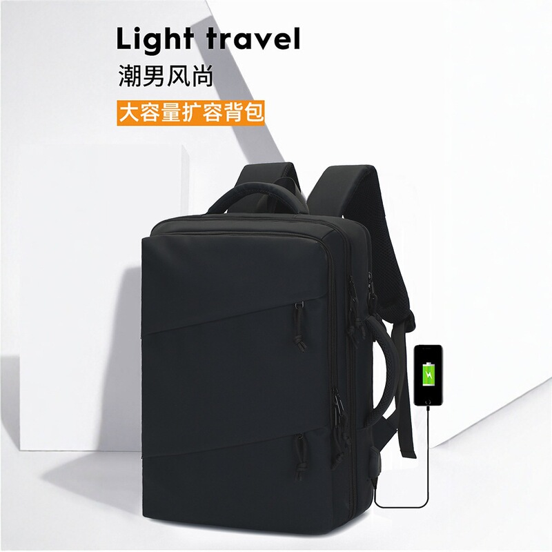 Cross-Border New Business Casual Backpack, Student School Bag, Water-Resistant, Logo-Printable, Men's Laptop Bag Cross-Border New Business Casual Backpack, Student School Bag, Water-Resistant, Logo-Printable, Men's Laptop Bag