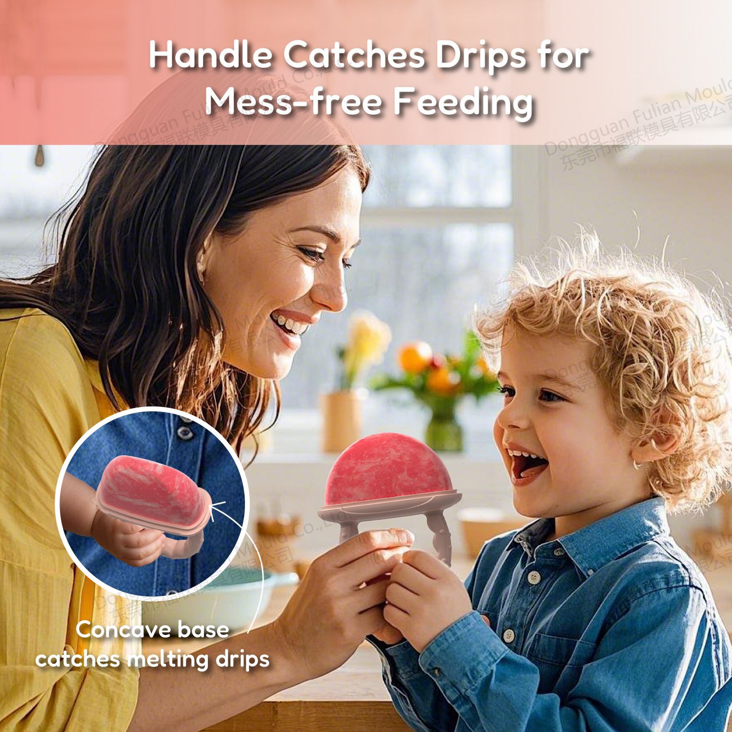 Nuevo juguete de masticación molar para bebés transfronterizo con mango mordisco congelado mordisco mordisco de silicona para bebés