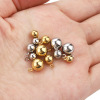 Solid beads stainless steel, pendant, glossy accessory