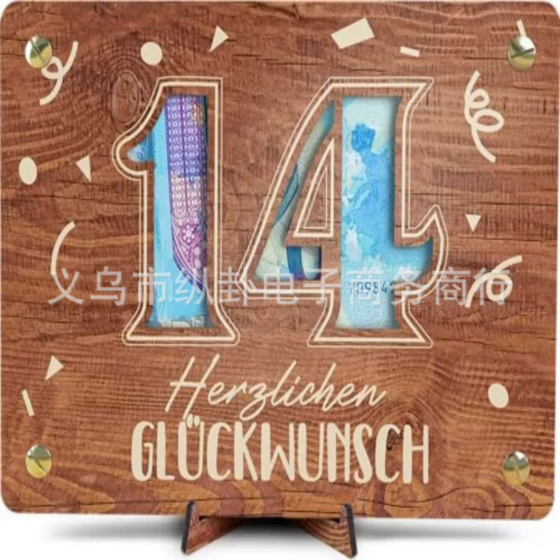 Amazon Explosions birthday money Wooden Birthday Photo Frame Wallet with Stand Craft Pendulum Amazon Explosions birthday money Wooden Birthday Photo Frame Wallet with Stand Craft Pendulum