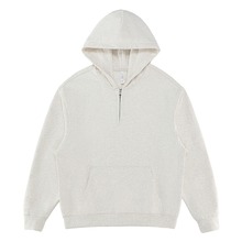 430克重磅毛圈半拉链连帽卫衣男高品质2025新品潮牌男女帽衫定制