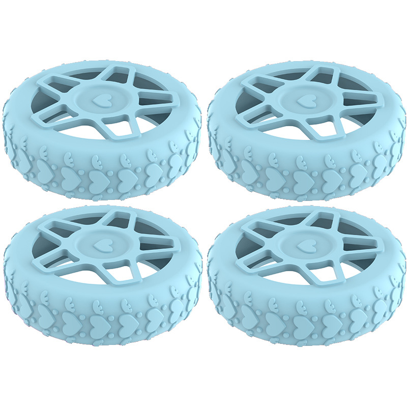 Caster shoesスーツケースホイールシリコン保護カバー耐摩耗性全包スーツケースホイールシリコン保護カバー