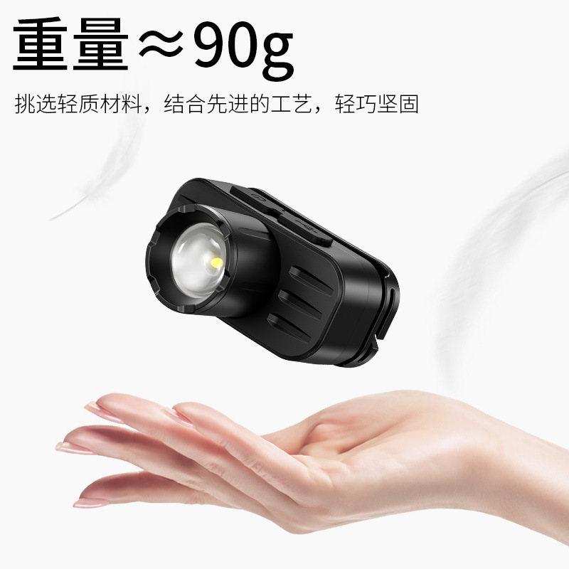 Shenhua portátil pequeño faro de largo alcance al aire libre carga de luz alta rotación zoom led faro HL80 al por mayor