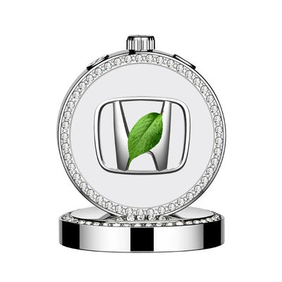 Metal Ornaments for Car Interiors, Men's and Women's Perfume Seats, Diamond-Encrusted Gift Aromatherapy Seats, Source Manufacturers, Cross-Border Wholesale (Perfplant seat) - ocean-scent-steel-label-with-diamond-perfume-holder-honda