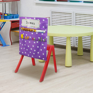 Factory in stock cheap direct supply for school season supplies kindergarten chair back bag classroom chair back books stationery storage bag