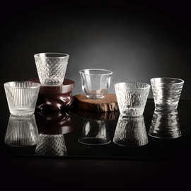 透明玻璃碟子小吃碟饭店酒店家用小茶杯小号品茗杯日式功夫茶杯