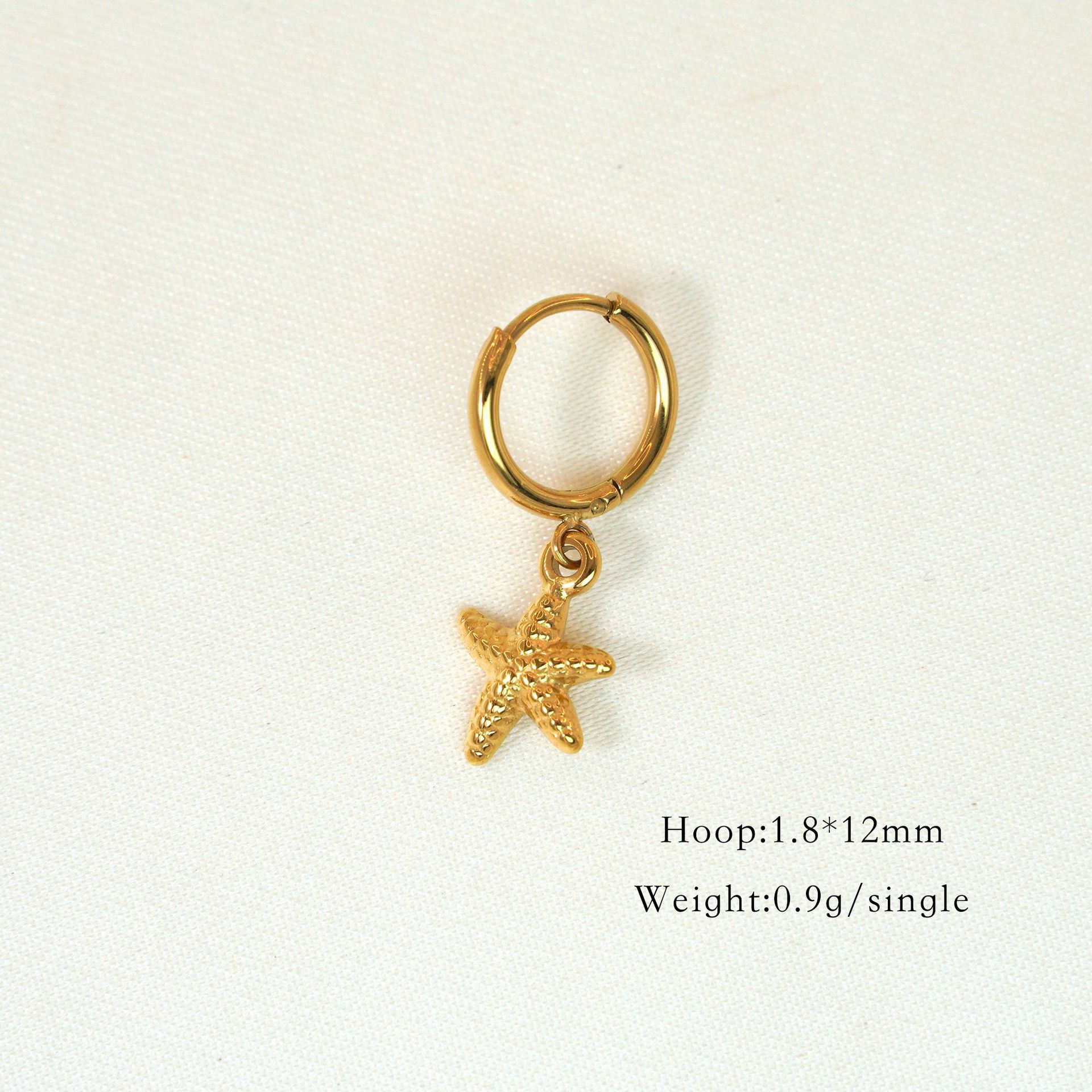 8g Weight PVD Coated Gold Plating Process 304 Stainless Steel Ear Needle Material Charm Sleeper Hoop Earrings, Drop Earrings Classification 1 Piece Quantity Daily, Date Occasion natural stone, Titanium Steel Material Printing, Round, Sun Pattern All Seasons Season Women's Gender Polished Finish Elegant Style 1 Piece Elegant Printing Round Sun Natural Stone Titanium Steel PVD Coated Charm Sleeper Hoop Earrings Drop Earrings 17