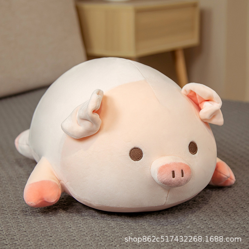 Cute Pig Plush Doll Sleeping Pillow Nap Pillow Doll Rag Doll Wholesale Birthday Gift for Girls