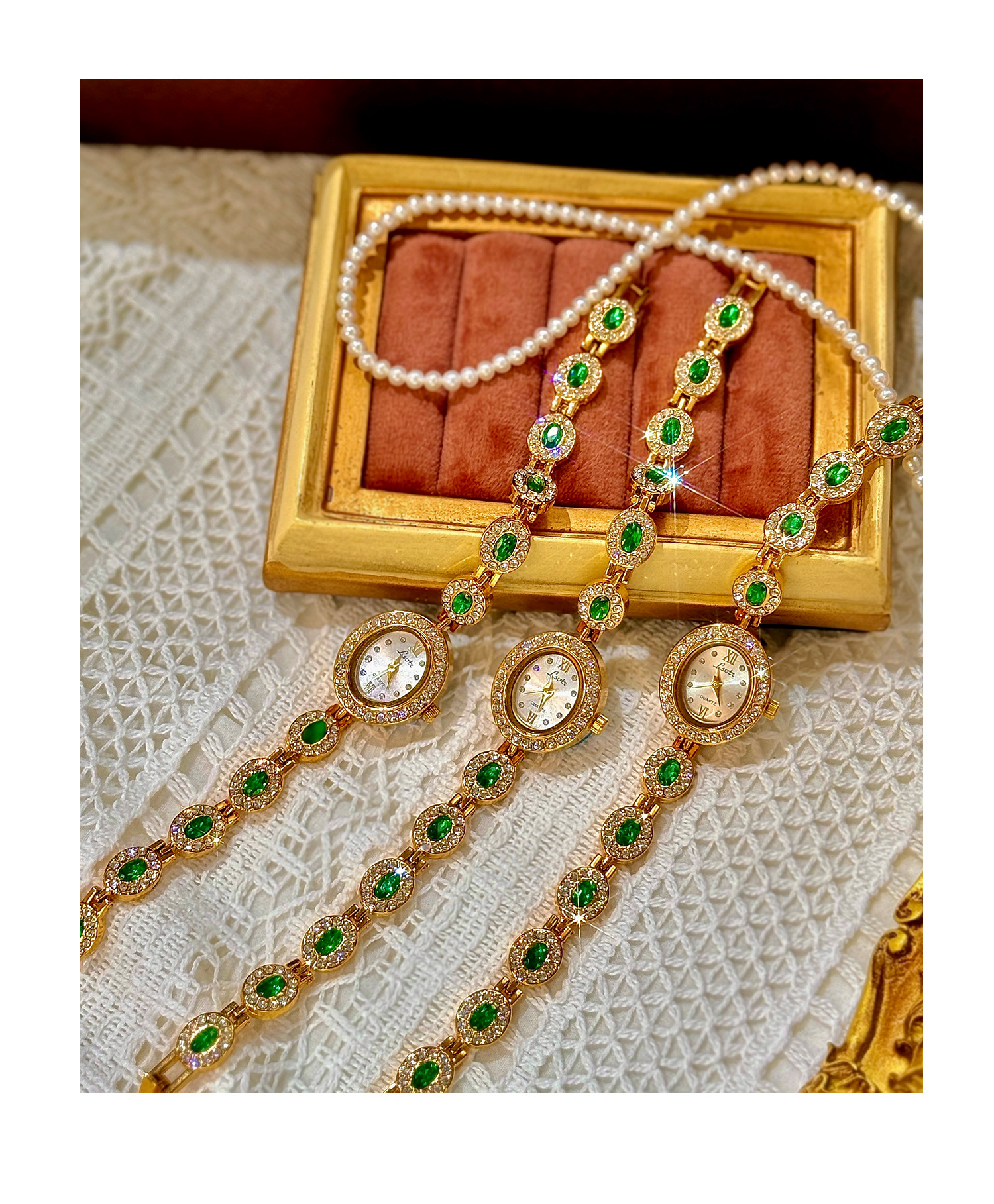 Daily Occasion Shiny Oval Jewelry Buckle Quartz Watch Women's Watches