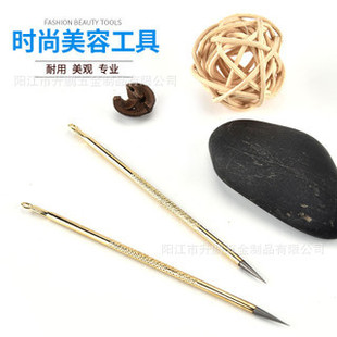 Factory Direct Sales Acne Needle Household Portable Facial Cleaning Auxiliary Tool Acne Needle Gold