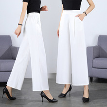 正品新款夏杭州仿真丝女裤大码精品桑蚕丝薄款百搭高档时尚九分裤