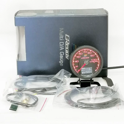 Cross-Border Hot-Selling Car Modification Instrument Water Temperature Speed Oil Exhaust Temperature Burning Pressure Voltage Vacuum Turbine Pressure Racing Meter (automobile instrument) - water-temperature-foreign-trade-model