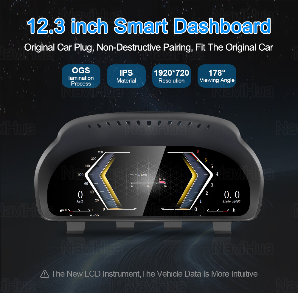 Suitable for Bmw F10/F11/F18 Full Lcd Instrument with Carplay Function Mobile Phone Interconnection 7 Ui Options