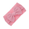 Children's headband with bow, elastic knitted hair accessory, suitable for import