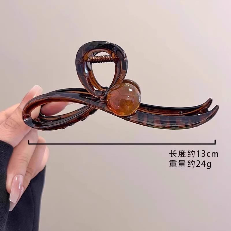 萌趣可爱小猫抓夹女2025新款高级感鲨鱼夹发夹后脑勺盘发头饰大号|undefined