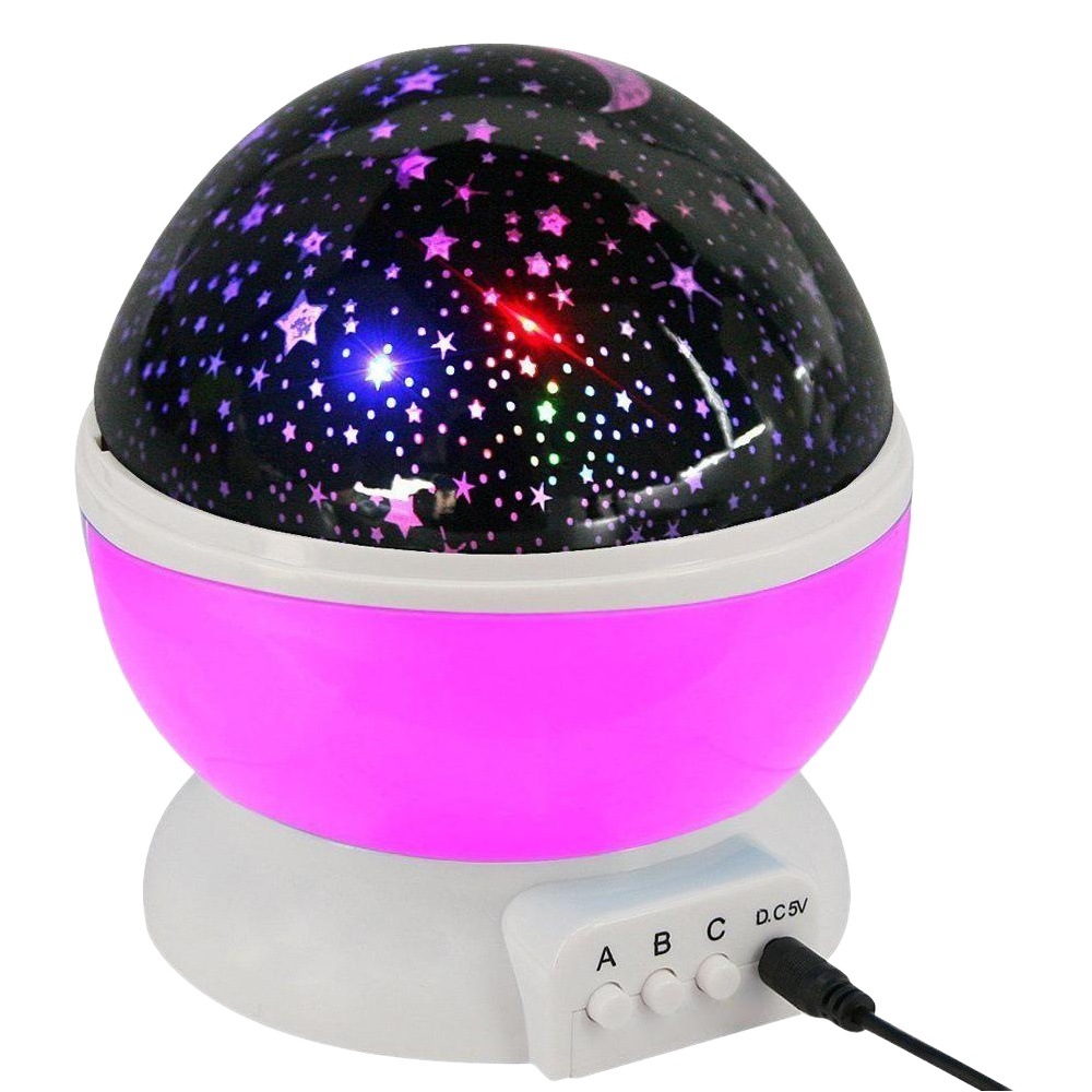 Colorido LED romántica noche estrellada luz Regalo de Cumpleaños de los niños Luz de proyección estrellado entrega de una sola pieza