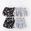 Children A summer fashion Bra paragraph jacket Two piece set 2023 new pattern children Western style summer shorts suit