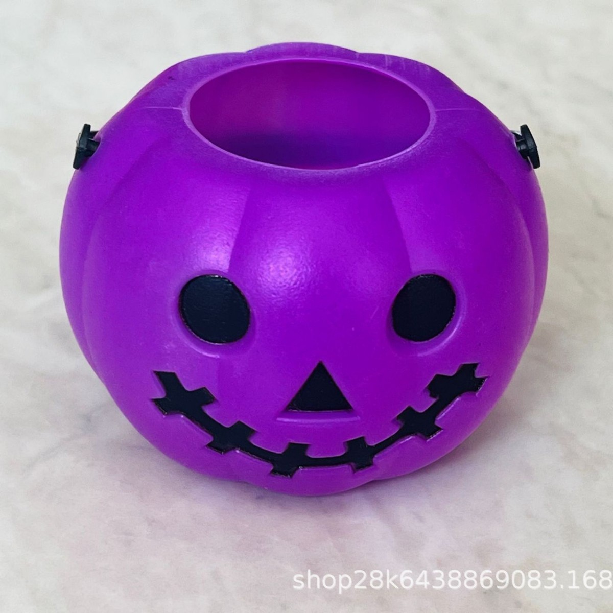 Barril de calabaza de Halloween lámpara de barril de calabaza portátil calavera luminosa de plástico lámpara de calabaza blanca decoración comercio exterior al por mayor