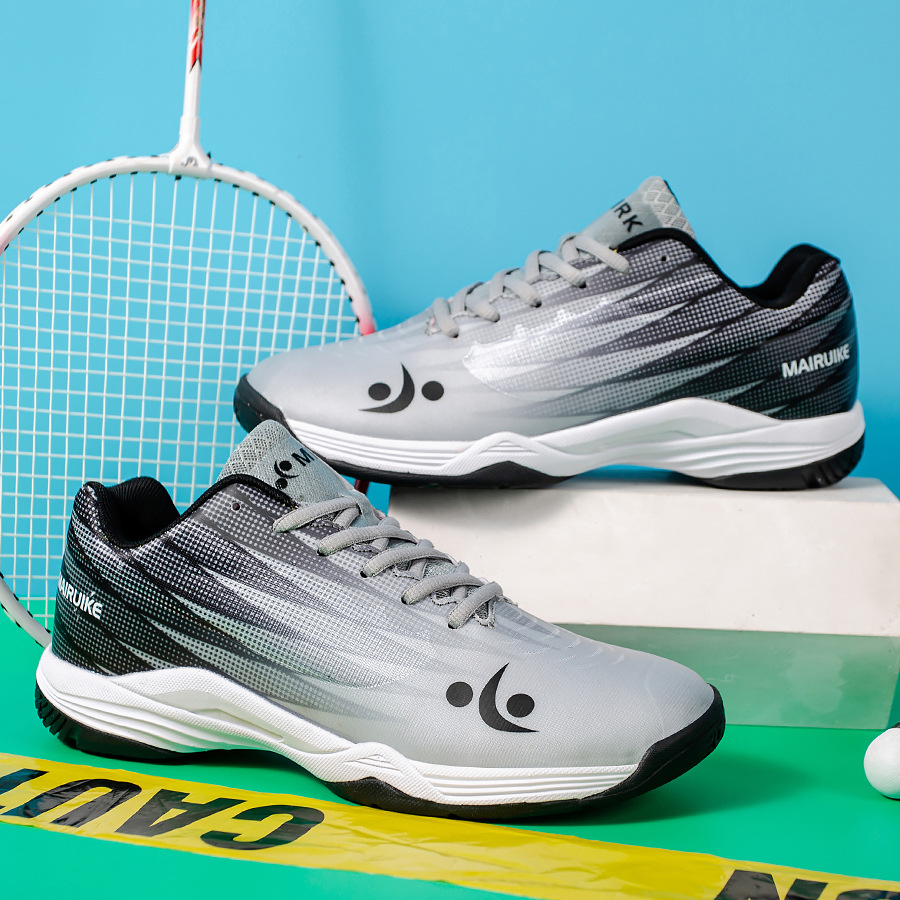 Nuevos zapatos de bádminton transpirables interiores zapatos de tenis antideslizantes y resistentes al por mayor zapatos de entrenamiento deportivo