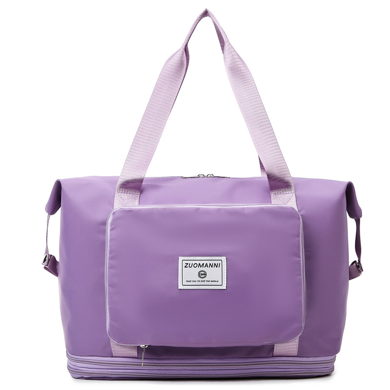 Nueva bolsa de deportes y fitness, bolsa de viaje separada en seco y húmedo, bolsa plegable, bolsa de embarque portátil, bolsa de almacenamiento de equipaje al aire libre