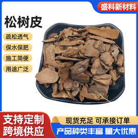 打磨松树皮有机覆盖物 园林绿化铺面用 抛光松树皮发酵有机松鳞