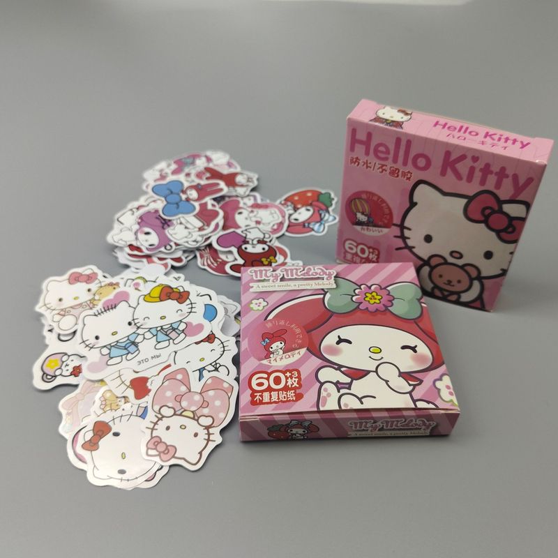 サンリオステッカーギフトボックスかわいい漫画クロミー玉桂犬kt猫美楽ティ _ カードステッカー卸売り|undefined