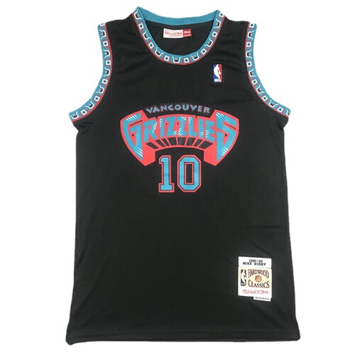 Summer men's and women's basketball uniforms Grizzlies 10# Mike Bibby retro jersey embroidered vest shorts training