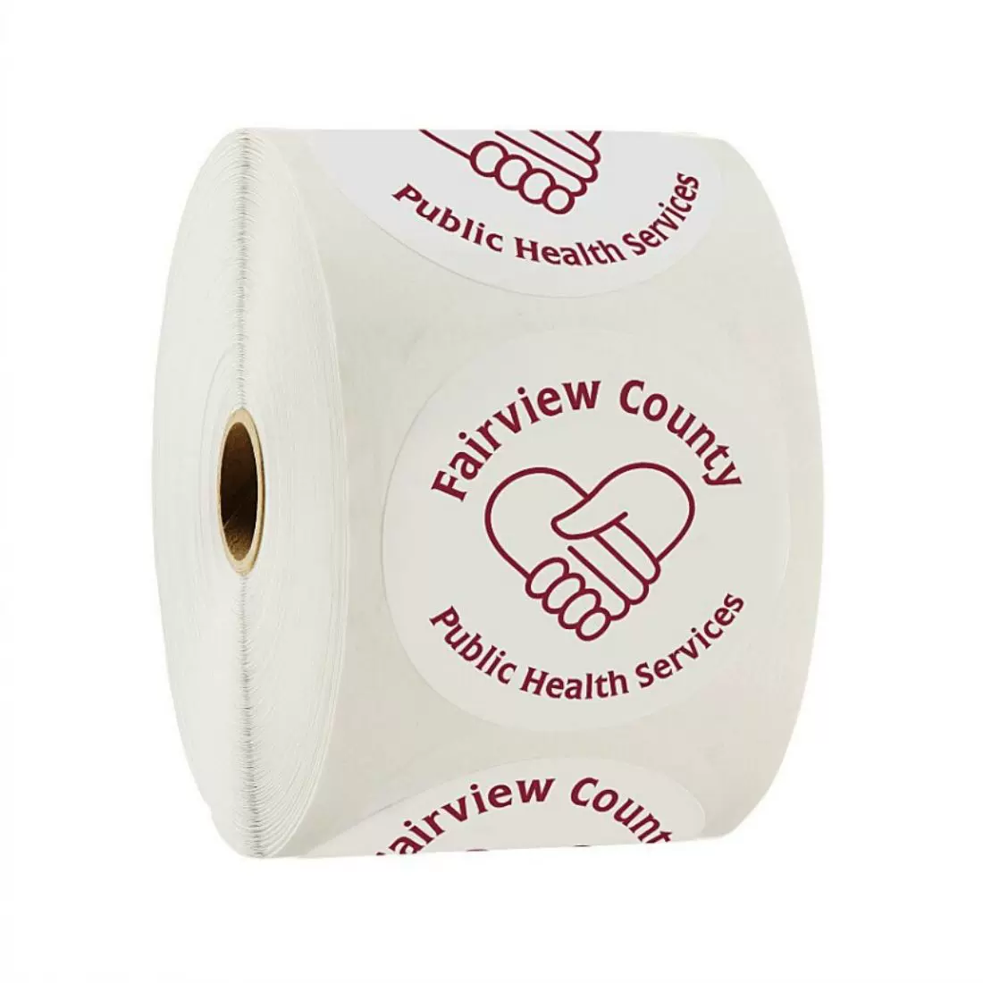 LOGO定制厂家直供商标卷筒热敏纸来图免费设计好不干胶标签广告贴