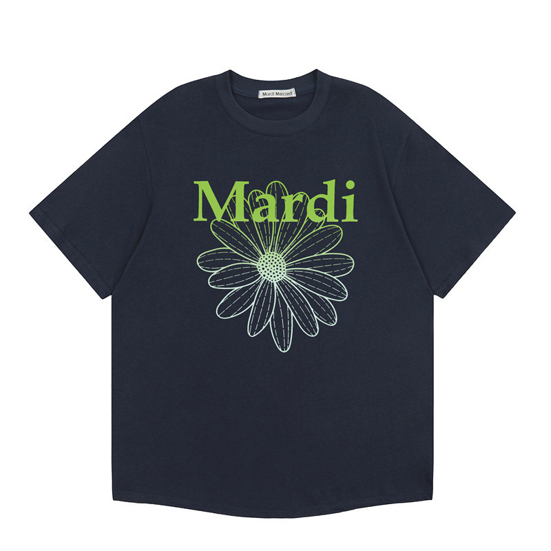2025新款韩国Mardi短袖金高银同款小雏菊T恤百搭女上衣宽松高版本|undefined