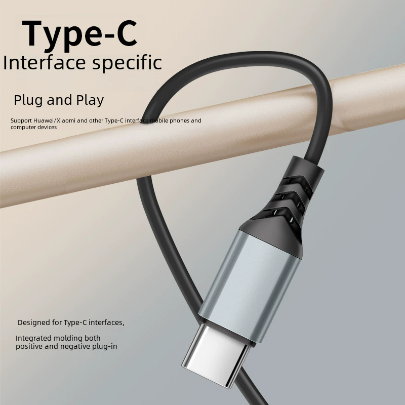 Металлическое стерео тюнинг цифровое декодирование Type-C проводной наушник подходит для Huawei Samsung флэнк в уста